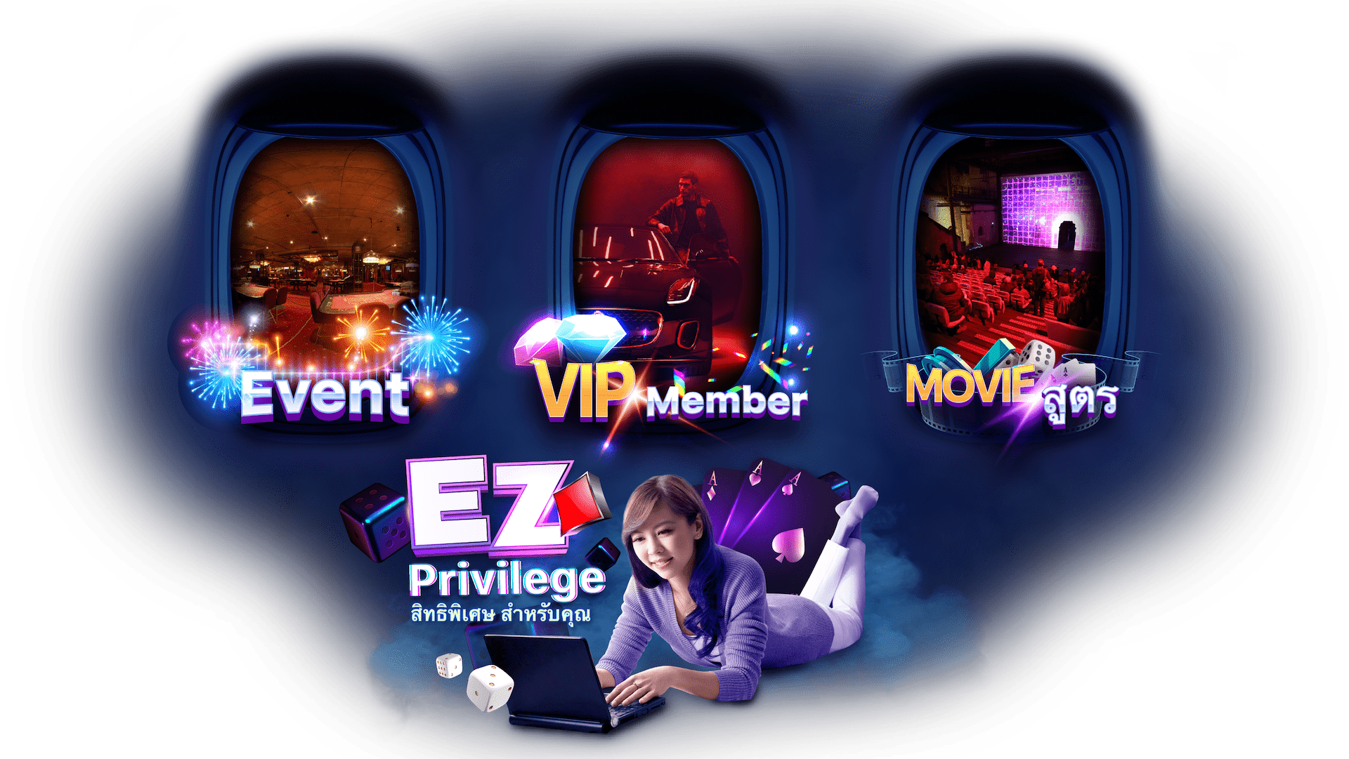 EZ casino vertical content image