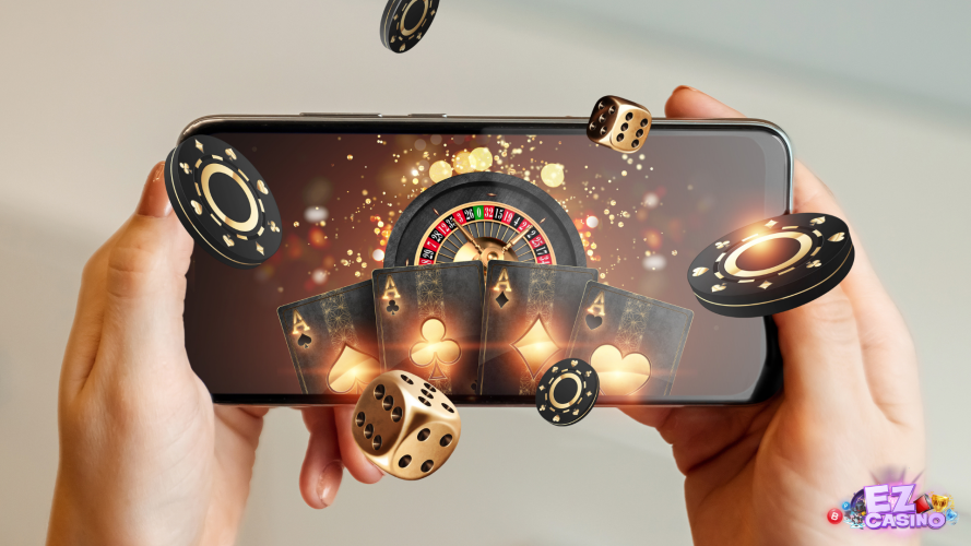 โทรศัพท์เปิดเกมคาสิโน ที่มี บาคาร่าออนไลน์ บนเว็บ ezcasino โปรโมชั่น เครดิตฟรี เพียบ