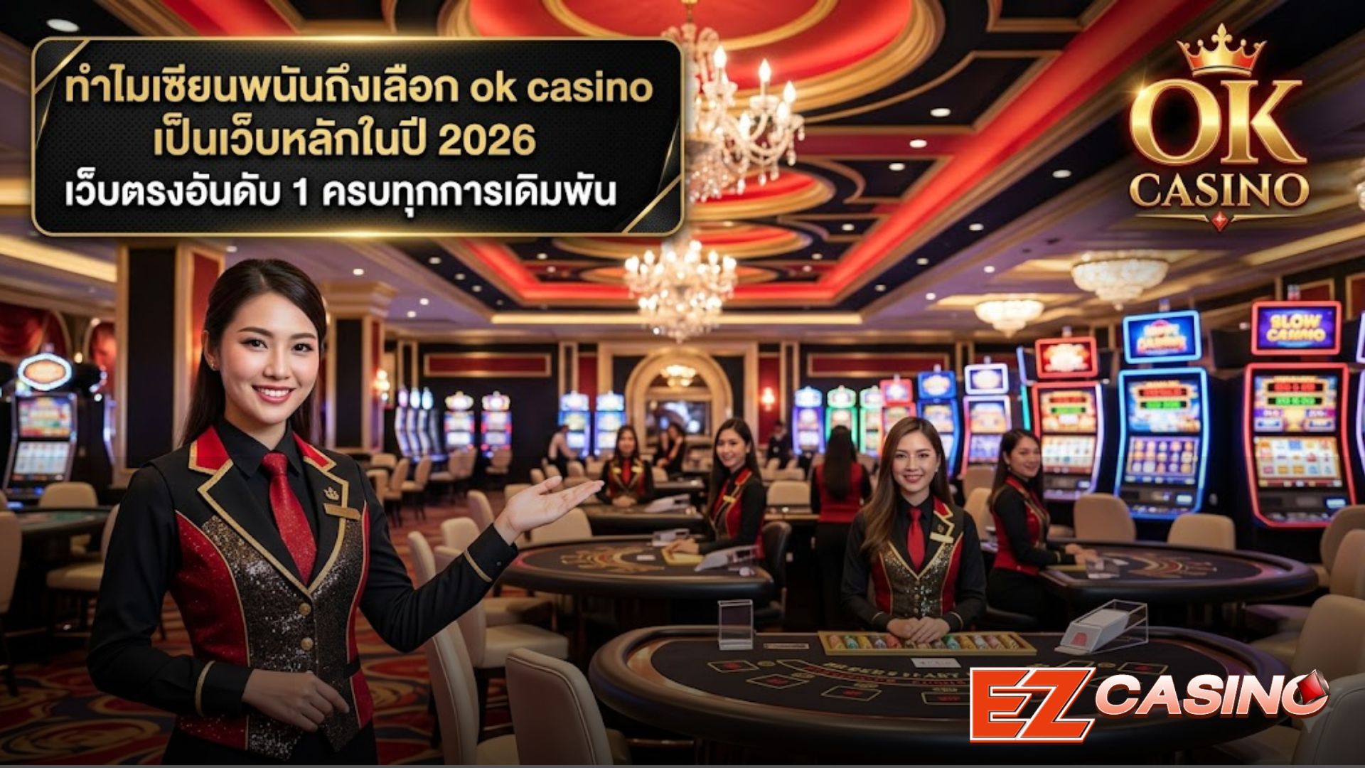 ทำไมเซียนพนันถึงเลือก ok casino เป็นเว็บหลักในปี 2026 เว็บตรงอันดับ 1 ครบทุกการเดิมพัน